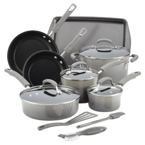 14-Piece Classic Brights Nonstick Cookware Set