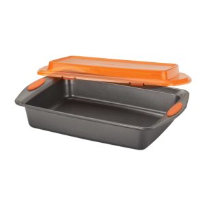 9-Inch x 13-Inch Nonstick Rectangular Cake Pan with Lid