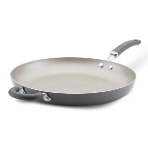 14.5-Inch Create Delicious Nonstick Induction Frying Pan with Helper Handle